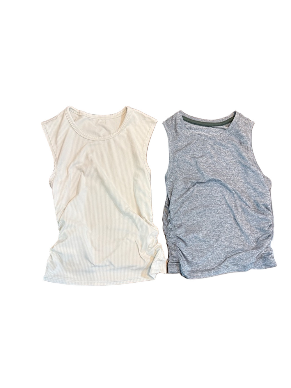 lululemon athletica Women's Cream & Heather Gray Tank Tops